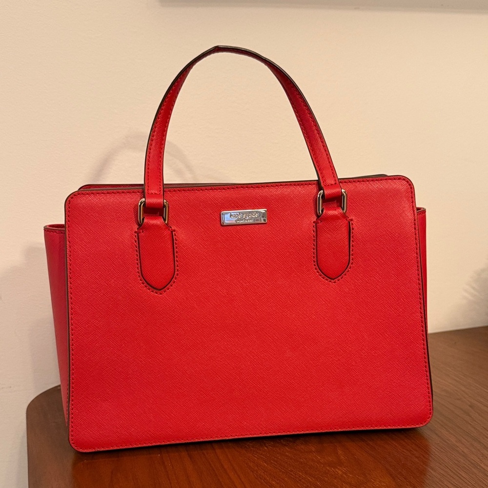 Kate Spade Red Leather Satchel